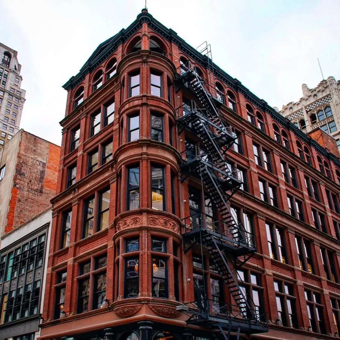 The historic 1891 Wright-Kay Building on Woodward Avenue in downtown Detroit